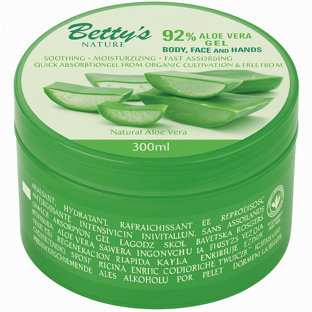 Betty's Nature – Gel Aloe Vera - Définisseur de boucles naturel – 300 ml