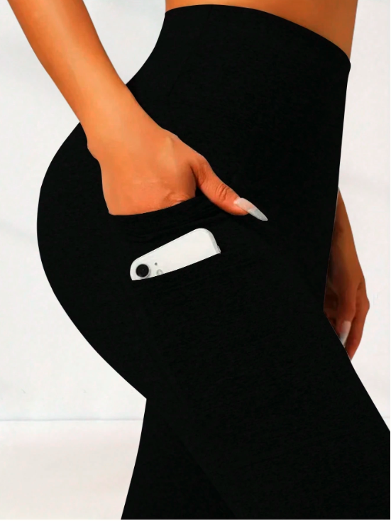 Legging de Sport Gainant – Taille Haute & Poches Latérales