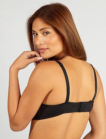 Soutien-gorge D&E en coton noir