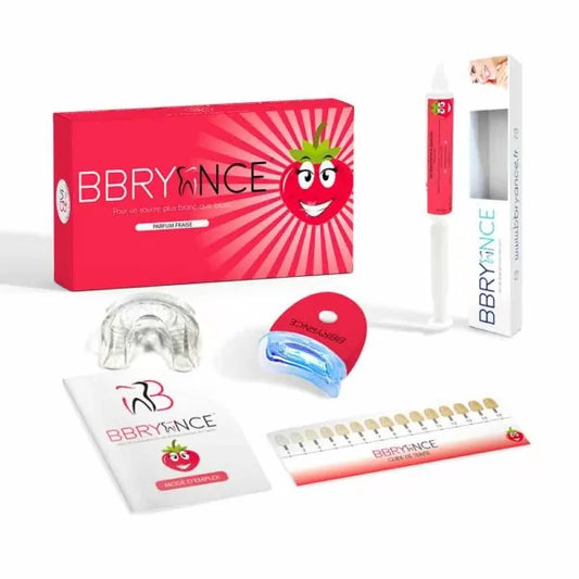 Kit BBRYANCE – Blanchiment dentaire Saveur Cerise / Fraise  (10 utilisations)