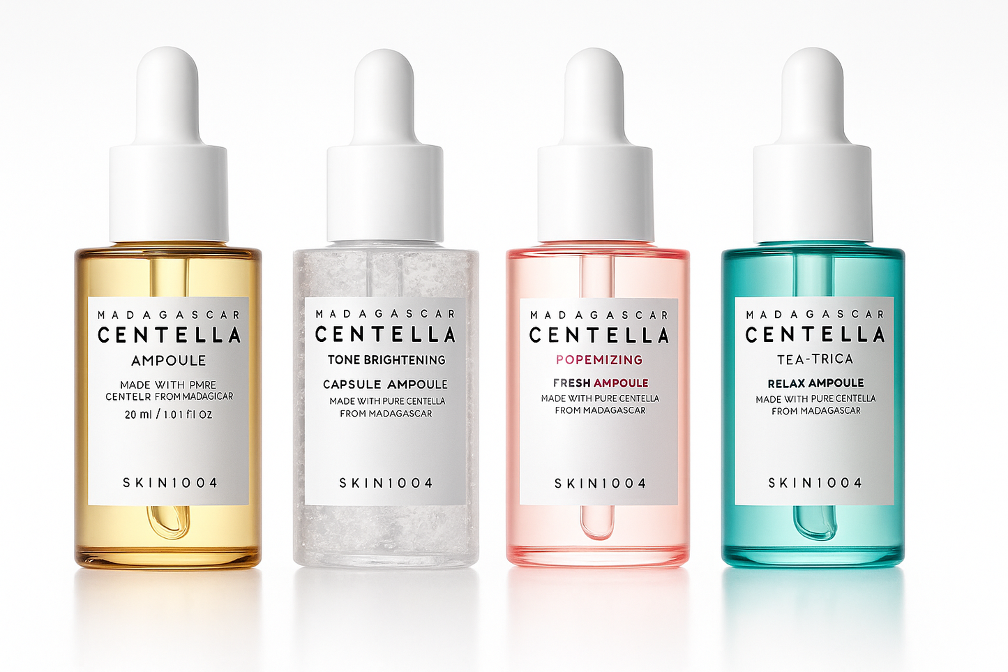 Coffret Centella 4 Sérums – Skincare Coréenne K-Beauty | Hydratation & Éclat Djibouti – Asli Shop