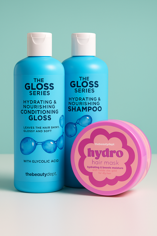 Shampooing + Après-shampoing + Masque Hydro – The Beauty Dept | Soins Capillaires Hydratants & Brillance – Asli Shop Djibouti