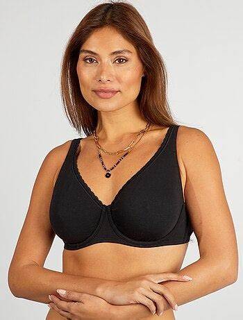 Soutien-gorge D&E en coton noir