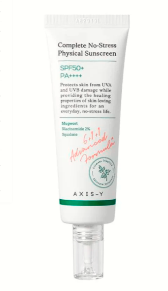 AXIS-Y Crème Solaire Minérale SPF 50+ – No Stress Physical Sunscreen | Asli Shop Djibouti