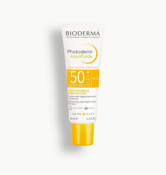 BIODERMA Photoderm Aquafluide SPF 50+  Crème Solaire Peaux Sensibles & Grasses | Asli Shop Djibouti