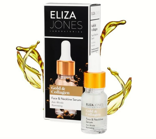 Eliza Jones – Sérum Visage & Cou Gold & Collagen | Anti-Âge, Éclat & Fermeté | Asli Shop Djibouti