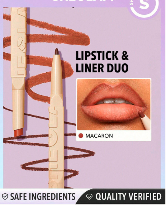 Duo Rouge À Lèvres et Contour Glam 101 - Macaron 2-en-1