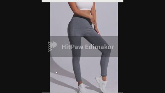 Legging de Sport Gainant – Taille Haute & Poches Latérales