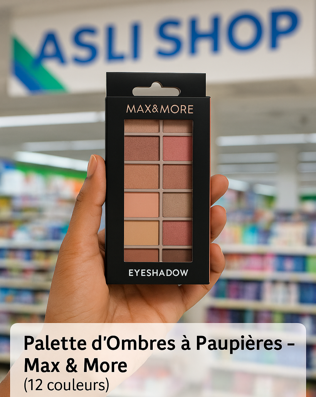 🎨 Palette d’Ombres à Paupières (12 couleurs)