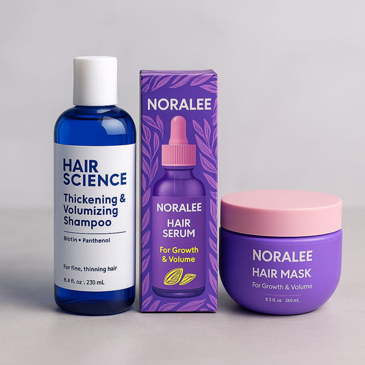 Pack Croissance & Anti-Chute – Hair Science & Nora Lee | ASLI SHOP Djibouti
