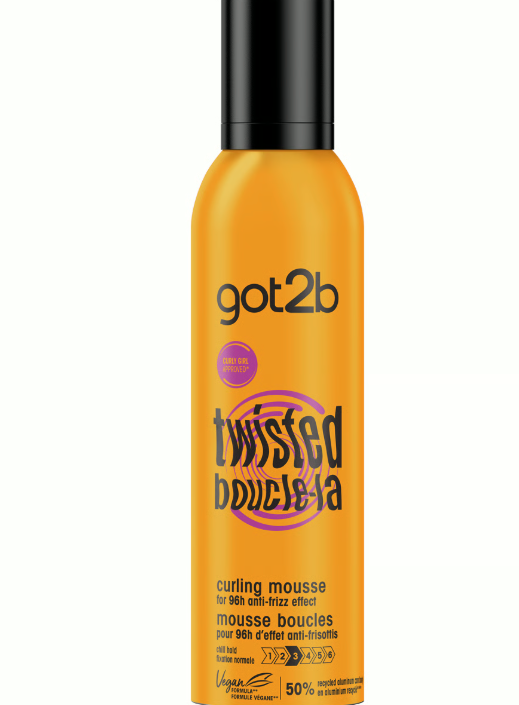 Mousse coiffante - Boucle-la ! - Got2b - Cheveux ondulés et bouclés - 250 ml